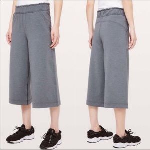 ❌CLEARANCE Lululemon Hello Sunday Crop Steam Gray Blue Wide Leg Lounge Pants